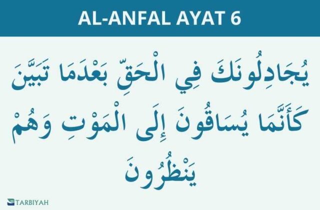 al anfal ayat 6