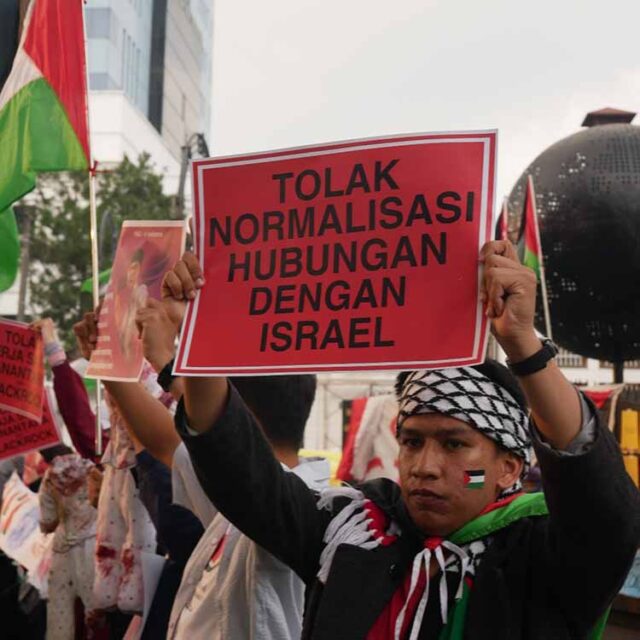 Pemuda Bandung Tolak Wacana Pengakuan akan Israel
